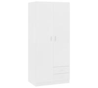 VidaXL Wardrobe 80 x 52 x 180 cm Chipboard White