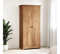 Vidaxl Wardrobe 80X50X171.5 Cm Solid Pine Panama Range, Brown