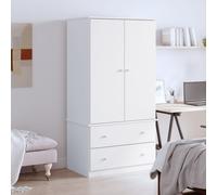 vidaXL Wardrobe ALTA White 90x55x170 cm Solid Wood Pine