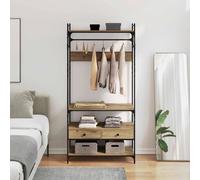 vidaXL Wardrobe Artisan oak 89 x 39 x 184.5 cm Engineered wood