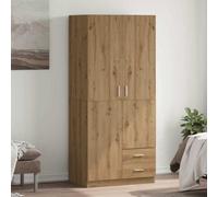 Vidaxl Wardrobe Artisian Oak 80X52X180 Cm Engineered Wood