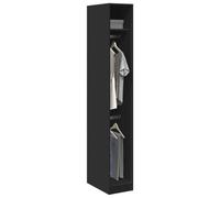 Vidaxl Wardrobe Black 30X50X200 Cm Engineered Wood