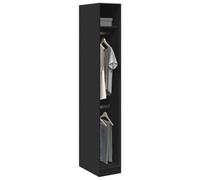 Vidaxl Wardrobe Black 30X50X200 Cm Engineered Wood