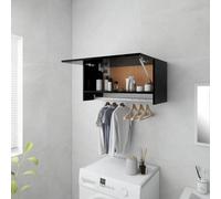 Vidaxl Wardrobe Black 70X32.5X35 Cm Engineered Wood