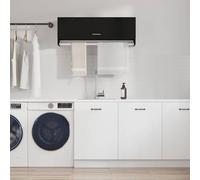 vidaXL Wardrobe Black Oak 100 x 32.5 x 35 cm Engineered Wood