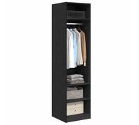 vidaXL Wardrobe Black Oak 50 x 50 x 200 cm Engineered Wood