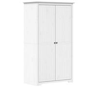 (white, 101 x 52 x 176.5 cm) vidaXL Wardrobe Closet Clothes Storage Organiser Room Armoire Solid Wood Pine