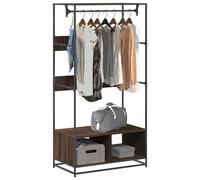 Wardrobe Closet Cupboard Clothes Storage Organiser Engineered Wood vidaXL