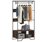 vidaXL Wardrobe Closet Clothes Storage Organiser Brown Oak Engineered Wood