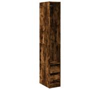 vidaXL Wardrobe Closet Clothes Storage Organiser Smoked Oak Engineered Wood