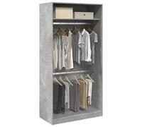 Vidaxl Wardrobe Concrete Grey 100X50X200 Cm Engineered Wood