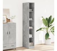 Vidaxl Wardrobe Concrete Grey 30X50X200 Cm Engineered Wood