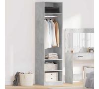 vidaXL Wardrobe Concrete Grey 50x50x200 cm Engineered Wood
