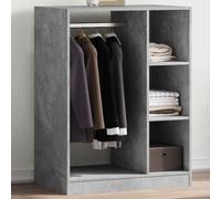Wardrobe Organiser Bedroom Closet Clothes Storage Shelf Engineered Wood vidaXL