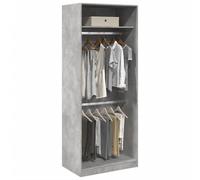 vidaXL Wardrobe Concrete Grey 80x50x200 cm Engineered Wood
