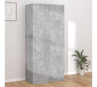 Vidaxl Wardrobe Concrete Grey 90X52X200 Cm Engineered Wood