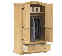 vidaXL Wardrobe "Corona" 101x52x170 cm Solid Wood Pine