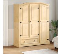 vidaXL Wardrobe Corona 151.5x52x186 cm Solid Wood Pine