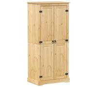 vidaXL Wardrobe Cupboard Closet Clothes Storage Organiser Solid Wood Pine
