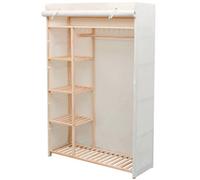 Vidaxl Wardrobe Fabric And Pinewood 110X40X170 Cm