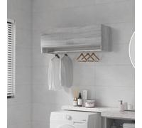 vidaXL Wardrobe Grey Sonoma 100x32.5x35 cm Engineered Wood