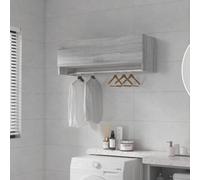 vidaXL Wardrobe Grey Sonoma 100X32.5X35 Cm Engineered Wood, Grey
