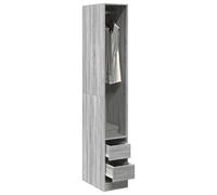 vidaXL Wardrobe Grey Sonoma 30x50x200 cm Engineered Wood
