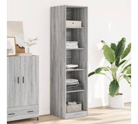 vidaXL Wardrobe Grey Sonoma 50x50x200 cm Engineered Wood