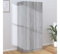 vidaXL Wardrobe Grey Sonoma 80x50x180 cm Engineered Wood, Grey