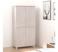 vidaXL Wardrobe HAMAR White 89x50x180 cm Solid Wood Pine