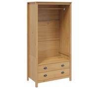 vidaXL Wardrobe HILL Honey Brown 84 x 50 x 170 cm Solid Pine Wood, Modern Wardro