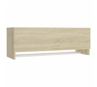 vidaXL Wardrobe Home Bedroom Furniture Accessories Shelf Hanger Clothes Organiser Storage Cabinet Cupboard Shelving Unit Chipboard Sonoma Oak