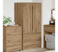 vidaXL Wardrobe Manual Artisan Oak 79.5 x 49 x 156 cm Engineered Wood