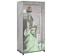 vidaXL Wardrobe New York Fabric Closet Clothes Storage Organiser Cabinet Rack