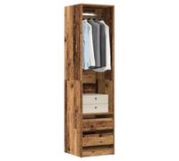 Svvalka Wardrobe Old Wood 50x50x200 cm Engineered Wood