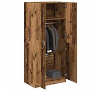 vidaXL Wardrobe Old Wood 80x52x180 cm Engineered Wood