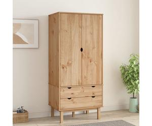 vidaXL Wardrobe OTTA 76.5x53x172 cm Solid Wood Pine