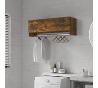 Wardrobe Engineered Wood Cabinet Hanger Clothes Organiser Multi Colours vidaXL