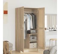 vidaXL Wardrobe Sonoma Oak Engineered Wood Clothing Cabinet Home Organiser