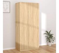 vidaXL Wardrobe Sonoma Oak Engineered Wood Clothing Storage Cabinet Orangiser