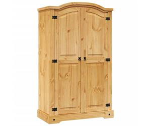 vidaXL Wardrobe Storage Cabinet Furniture Mexican Pine Corona Range 2 Doors