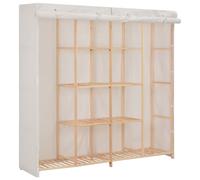 vidaXL Wardrobe White 173x40x170 cm Fabric UK GF0