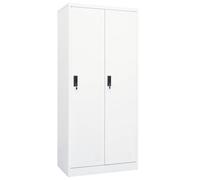 vidaXL Wardrobe White 80x50x180 cm Steel