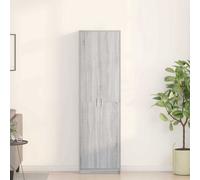 vidaXL Wardrobe with Door Grey Sonoma 55 x 25 x 189 cm Engineered Wood