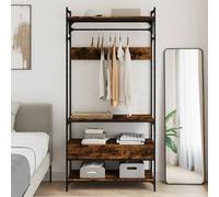 Wardrobe with Drawers Closet Clothes Storage Cabinet Engineered Wood vidaXL