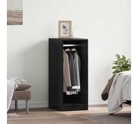 vidaXL Wardrobe with Shelf Black oak 41 x 48 x 102 cm Engineered wood