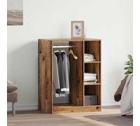 vidaXL Wardrobe with Shelf Old wood 77 x 48 x 102 cm Engineered wood