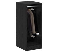 vidaXL Wardrobe with Shelf Black oak 41 x 48 x 102 cm Engineered wood
