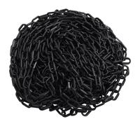 vidaXL Warning Chain Black 100 m ?4 mm Plastic Security Chain Barrier Link