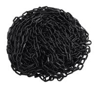vidaXL Warning Chain Black 30 m ?4 mm Plastic Security Chain Barrier Link